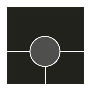 黑色背景中的圆形图案