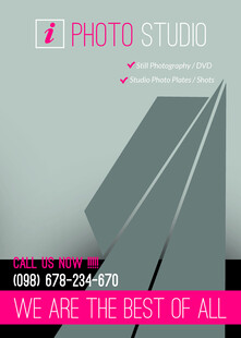 现代简约几何风格摄影工作室