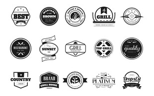 复古风格徽章标志设计集