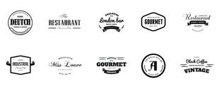 多样复古风格标志设计