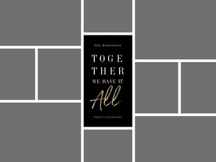 黑色背景文字装饰图案