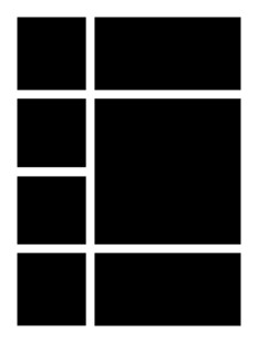 黑色几何图形组合