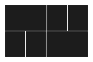 黑色几何方块组合图案