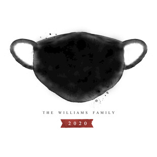 黑色时尚口罩设计展示