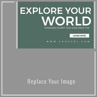 探索你的世界封面模板