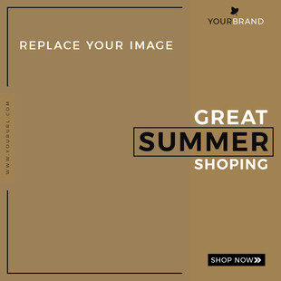 夏日购物宣传海报