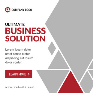 商务解决方案宣传页设计