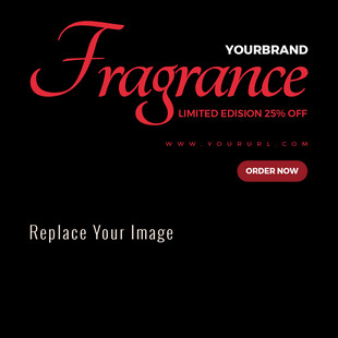 优雅香水品牌宣传模板