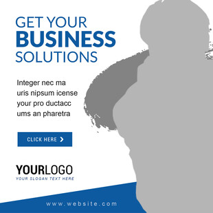 商务解决方案宣传页模板