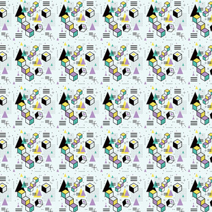 卡通图案无缝背景