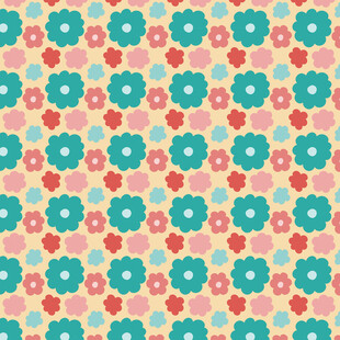 多彩花卉图案背景