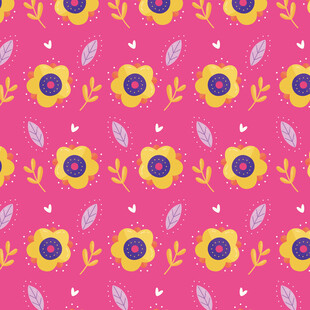 粉色花卉图案背景纹理