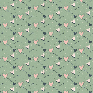 绿色爱心图案背景纹理