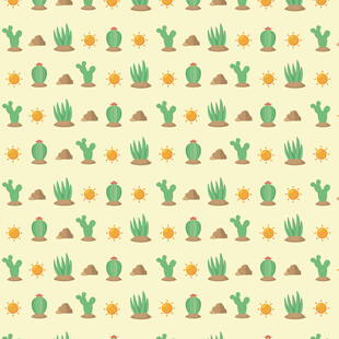 仙人掌图案背景纹理