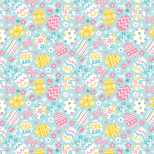 多彩糖果花卉图案背景