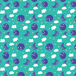 可爱星空图案背景