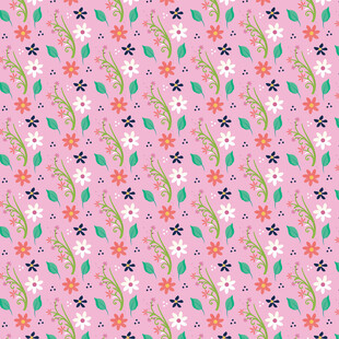 粉色花卉植物图案背景