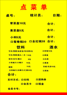 点菜单