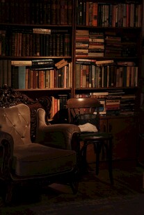 静谧书房中的温馨阅读角落