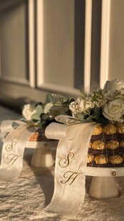 精致婚礼甜品桌布置