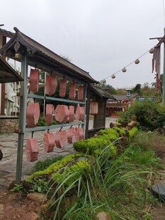 古村晾晒场景
