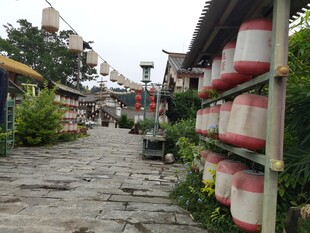 古巷景致传统建筑与装饰