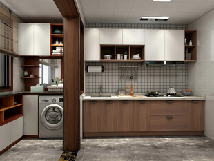 现代简约风格开放式厨房