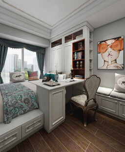 现代简约风书房一角