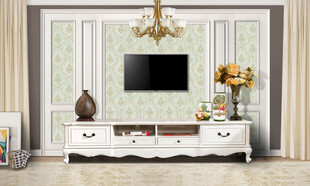 现代简约客厅电视墙布置