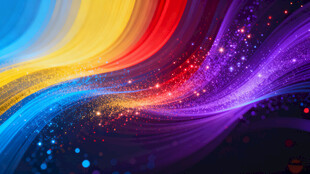 绚丽多彩的动感光波背景