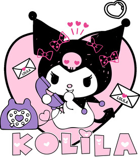 酷洛米卡通形象插画