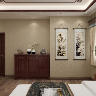 中式雅致卧室室内场景