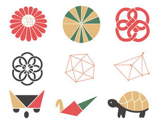 几何与动物图案