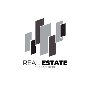 房地产简约风格标志设计