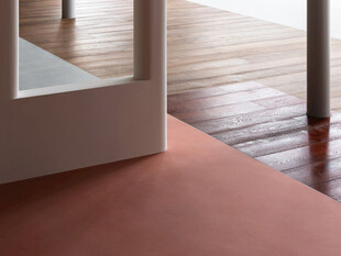 室内木质地板与红地毯衔接