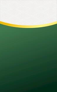 绿色渐变配金色边缘背景