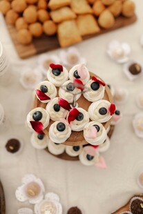 美味精致的各式甜点拼盘