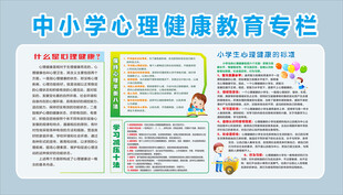 中小学心理健康教育宣传栏