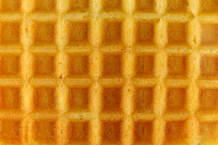 华夫饼纹理特写