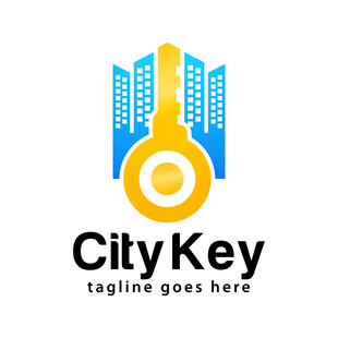 城市钥匙标志设计