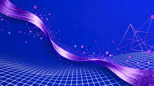 梦幻紫色科技风背景图