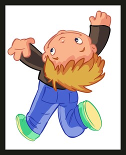 跳跃的快乐男孩