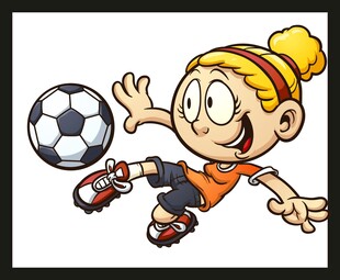 女孩踢足球瞬间女孩踢足球瞬间