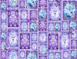 大牌梦幻紫色塔罗牌图案