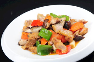 美味香菇炒肉块