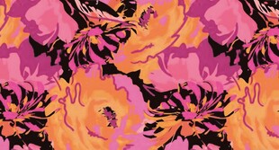 多彩花卉图案纹理