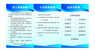 企业管理制度牌