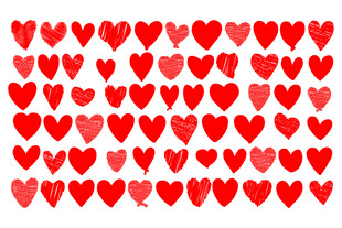 红色爱心图案