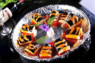 精美拼盘色彩缤纷美食