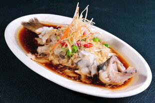 清蒸鱼美食特写